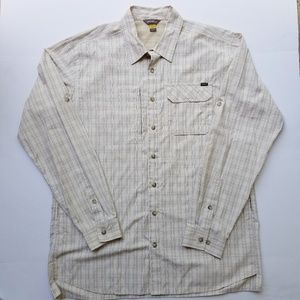 Eddie Bauer Travex camp vented plaid shirt